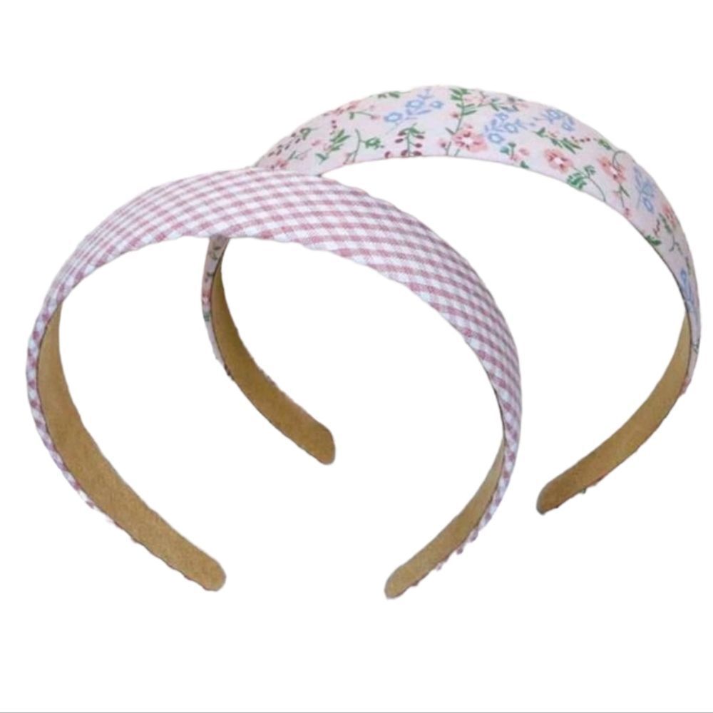 Two Pink Patterned Headbands - Picture 3 of 4